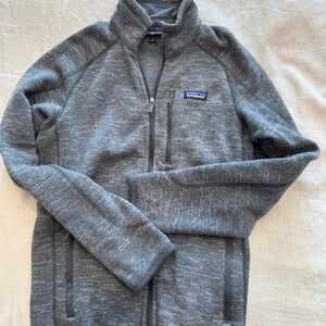 Patagonia Gray Full-Zip Jacket with Stand-Up Collar